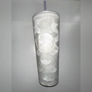 Starbucks White Tumbler 24oz